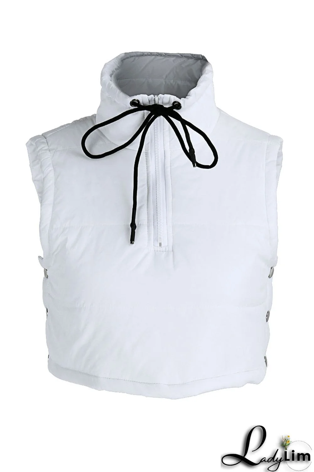 Tangerine Red Casual Street Solid Patchwork Draw String Buttons Zipper Outerwear