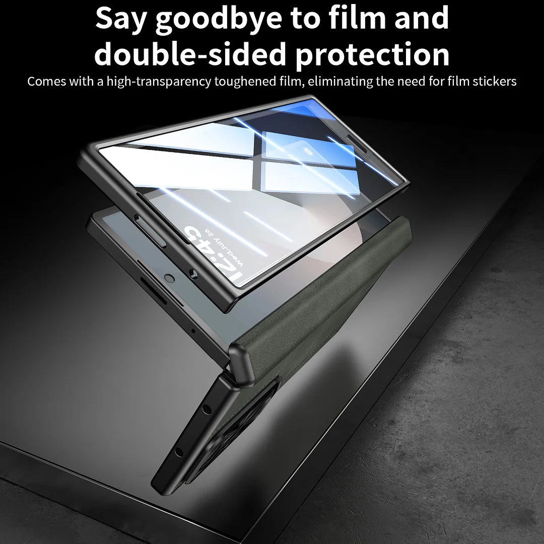 For Samsung Galaxy Z Fold6 Phone Case Lens Bracket With Front Glass Hinge Protection For Galaxy ZFold 6 Phone Cover