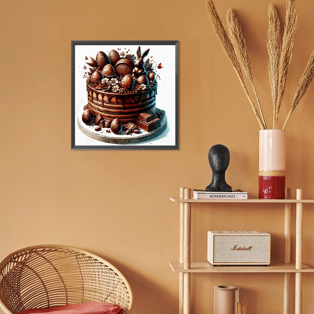 Full Round Diamond Painting 30*30cm - Easter Chocolate Cake