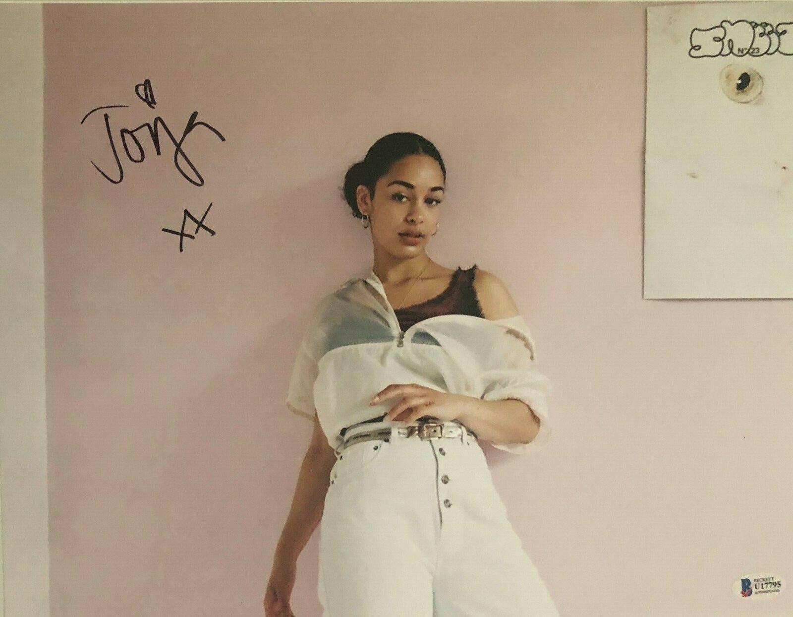 Jorja Smith **HAND SIGNED** 14x11 Photo Poster painting ~ AUTOGRAPHED ~ Beckett BAS