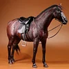 Adorno De Modelo De Caballo De Sangre Caliente Hannoveriano A Escala 1/12