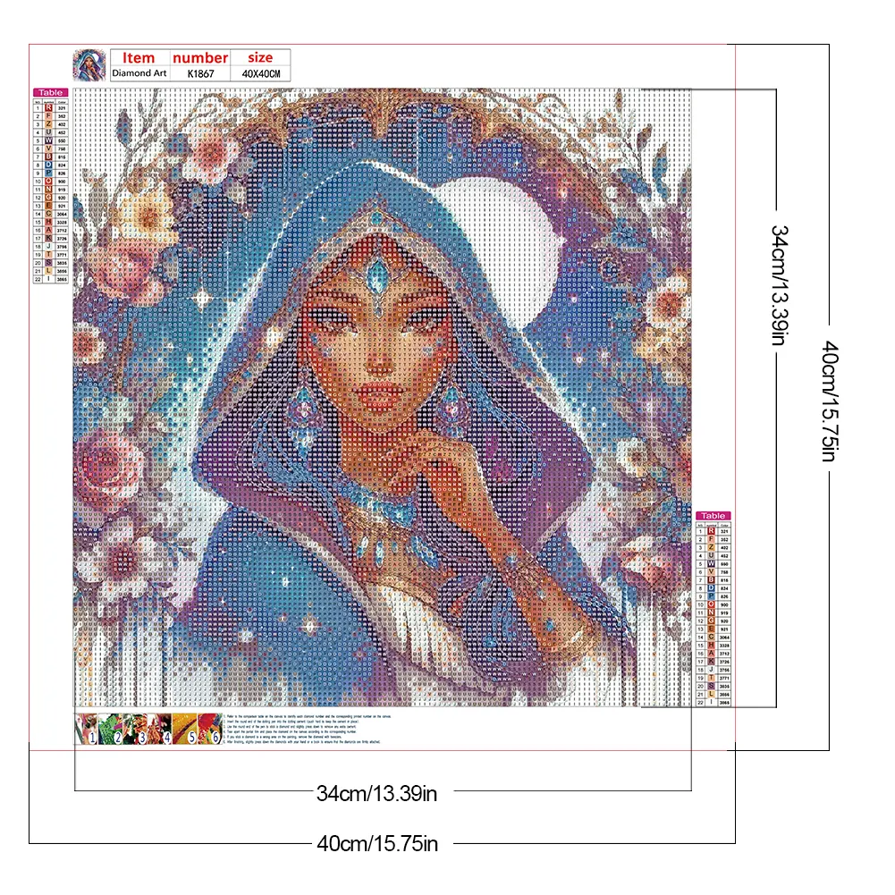 Diamond Painting - Full Round Drill - Princess Pocahontas(Canvas|40*40cm)
