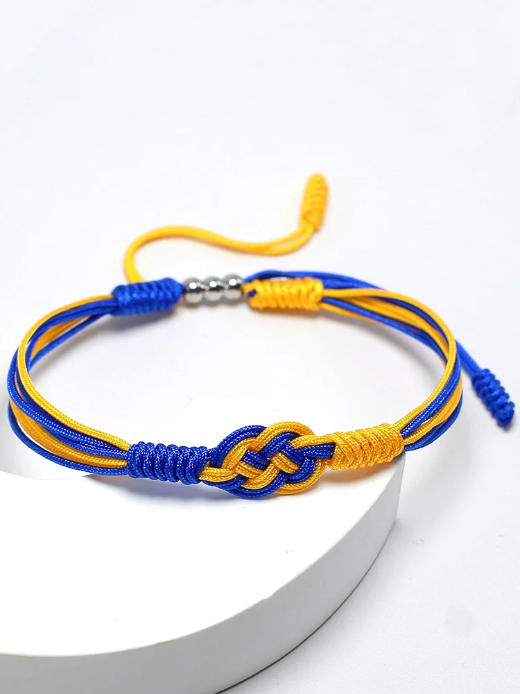 Simpfit Ukrainisch inspiriertes geflochtenes Armband