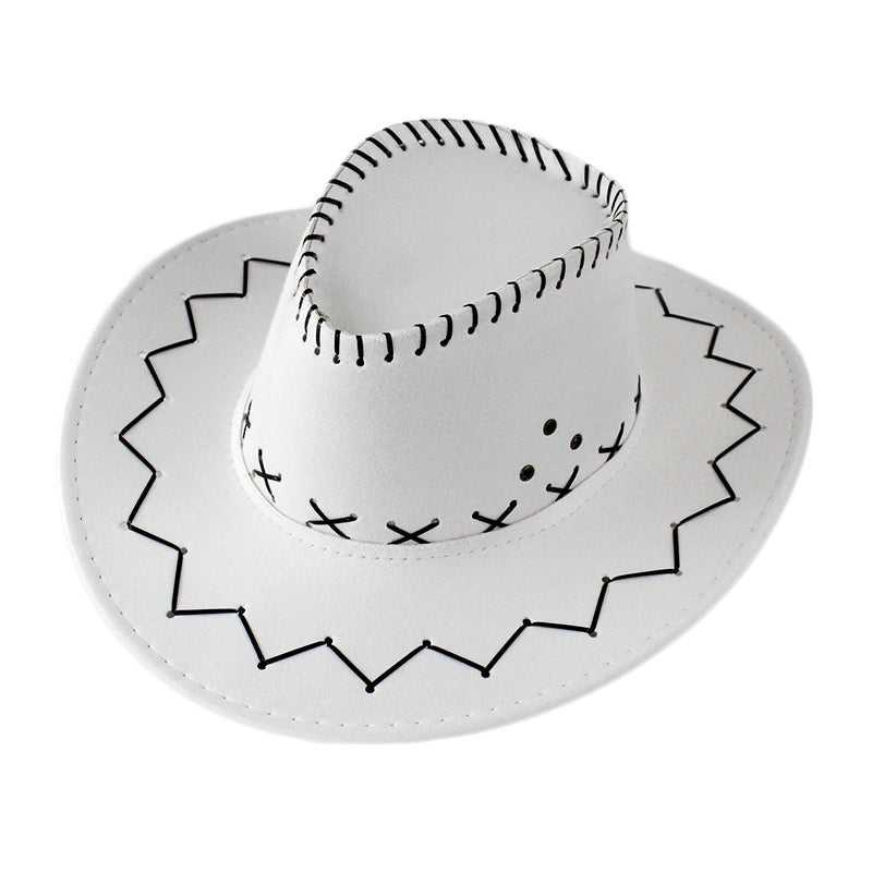 Western Cowboy Hat Knight Hat Men’s And Women’s Sun Hat Big Along Outdoor Performance Cowboy Hat Big Eaves Prairie Travel Hat