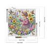 5D DIY Full Round Drill Diamond Painting Girl Kit Home Decor Art Craft 50x50cm (A)