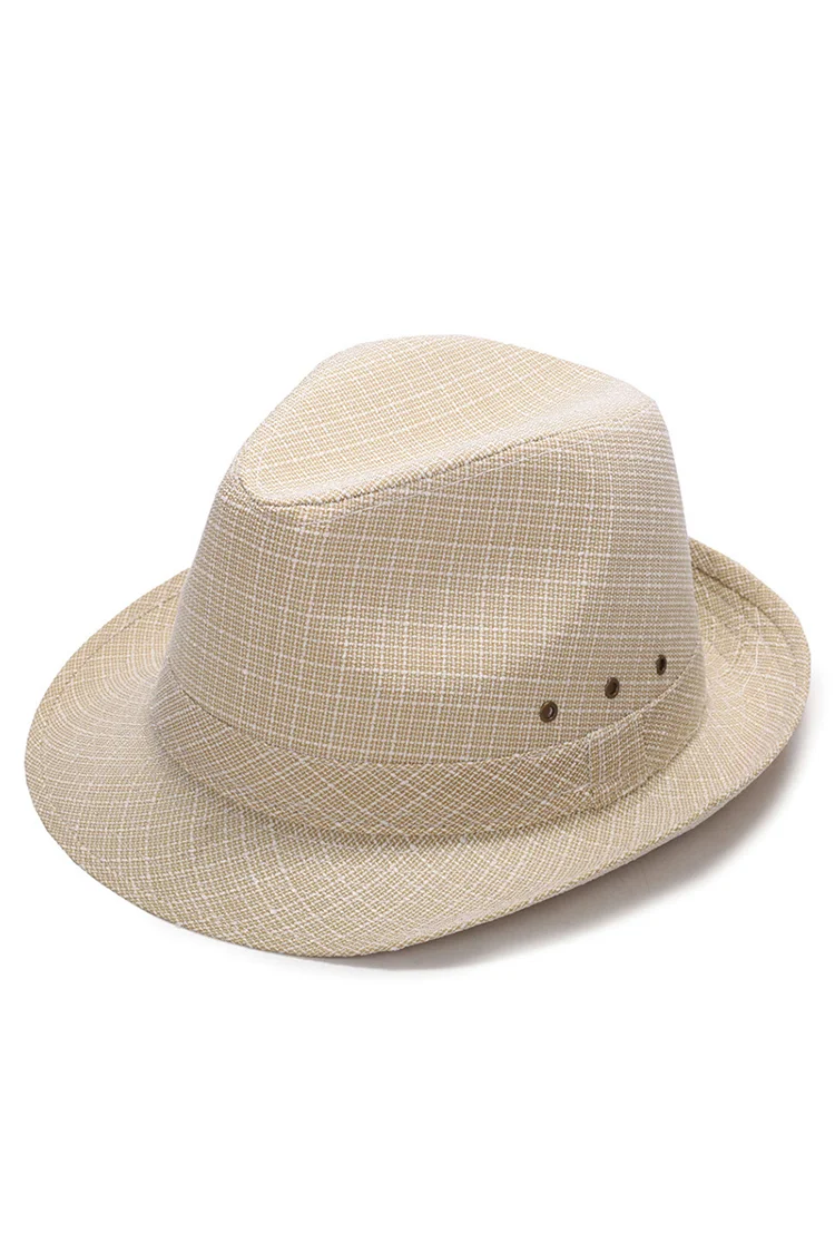 BrosWear Fashion Vintage British Style Flat Top Hat