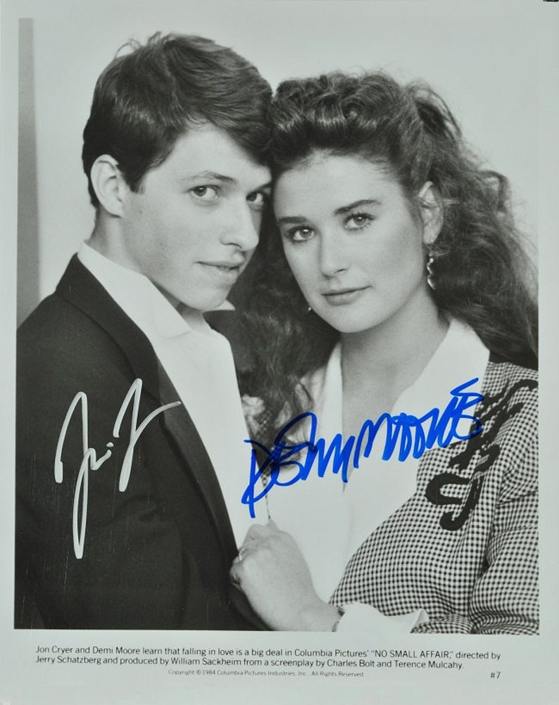 DEMI MOORE & JOHN Cryer Signed Photo Poster painting X2 No Small Affair wcoa