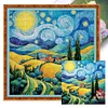 (Multi Style)[Multi-Style]Van Gogh'S World In A Teacup-Full Embroidery 3 Strands 11CT Counted Cross Stitch-50*50CM