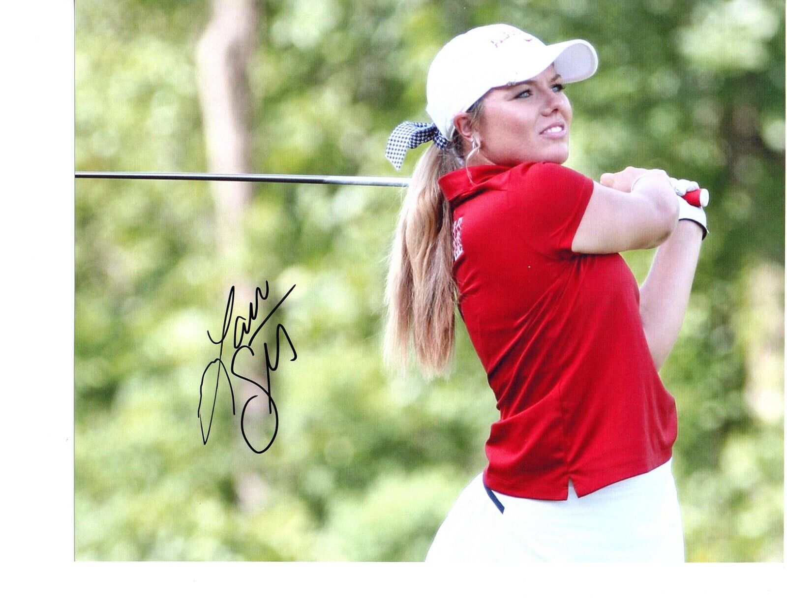 Lauren Stephenson Alabama LPGA signed autographed 8x10 golf Photo Poster painting coa Roll Tide