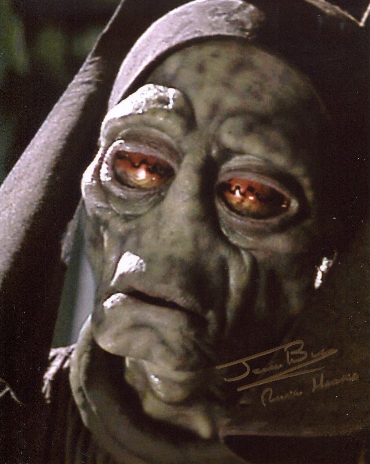 Star Wars Photo Poster painting signed by Jerome Blake as Rune Hakko