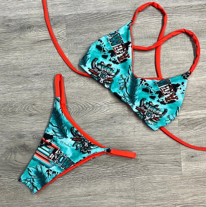 Western HOWDY Print Bikini