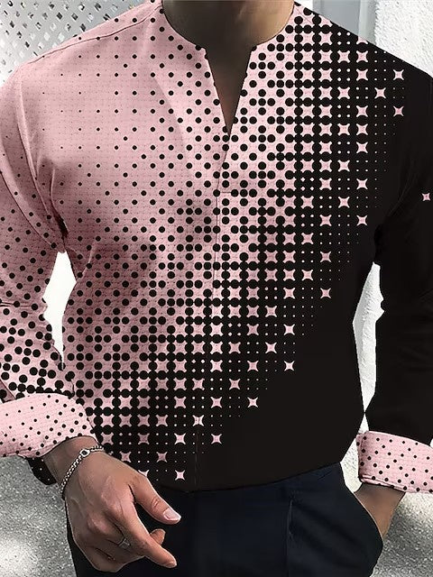 Women Long Sleeve V-neck Graphic Floral Printed Top
