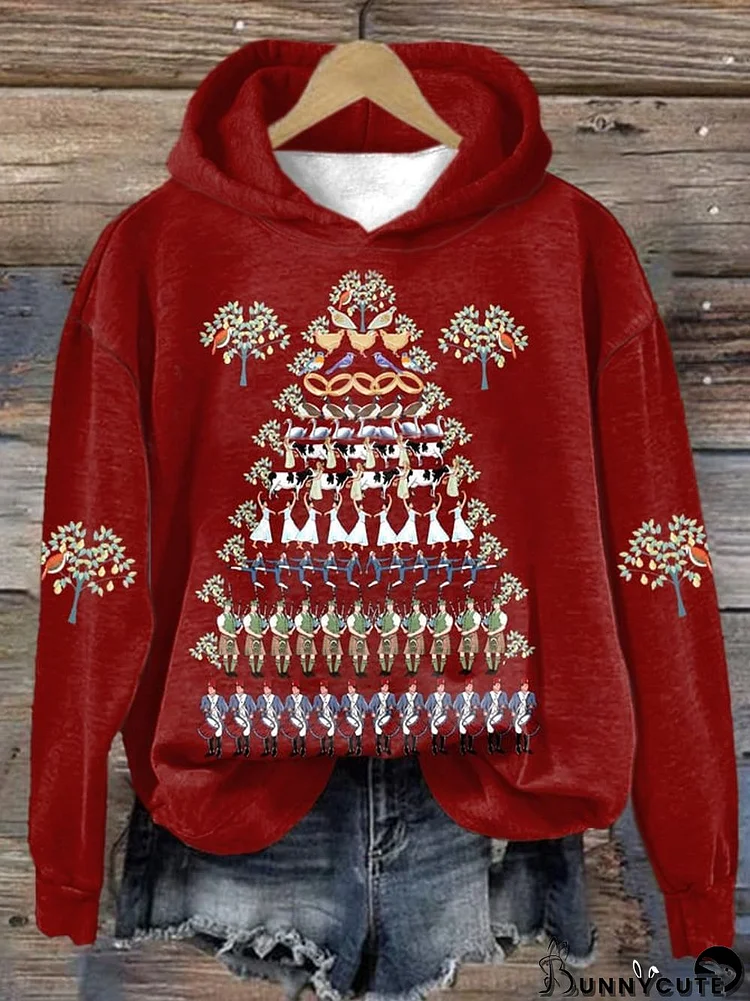 Women's Christmas Print Long Sleeve Sweatshirt