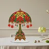 Christmas Poinsettia Diamond Dot Painting Ornament DIY Double Sided