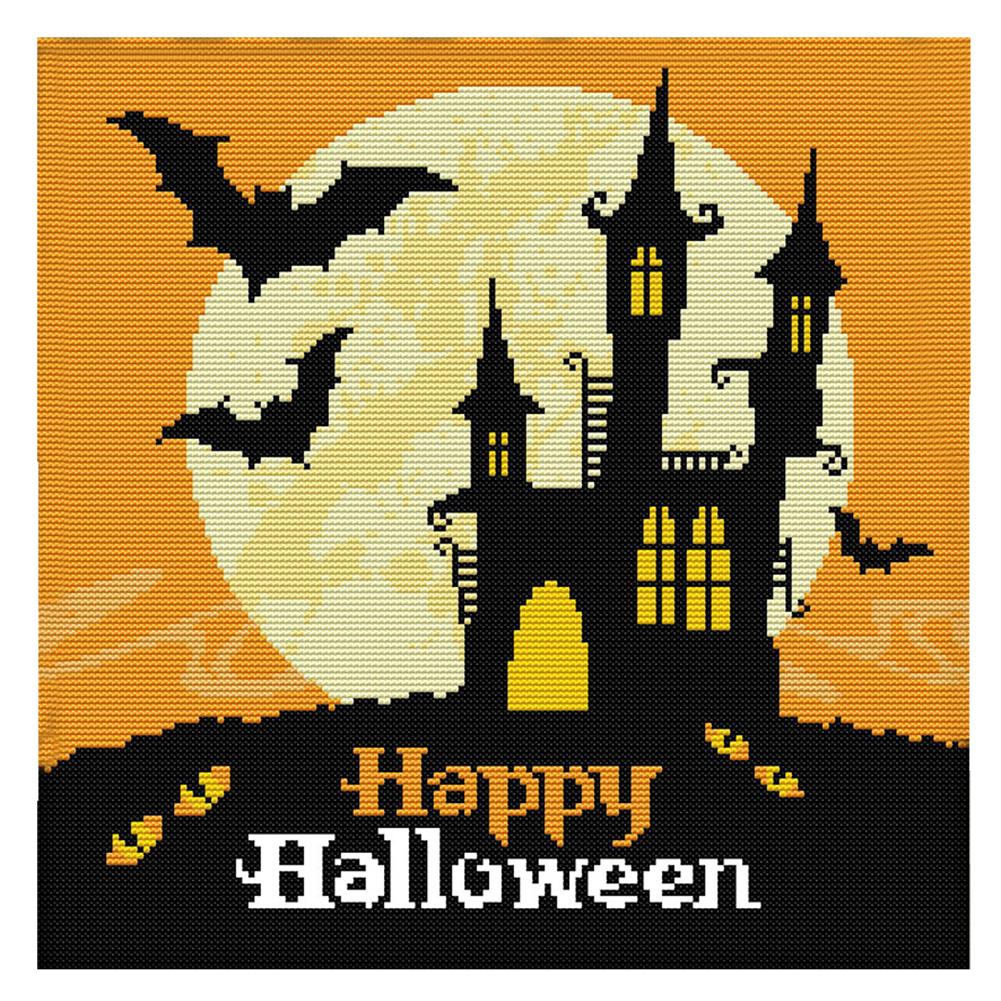 

Happy Halloween - 14CT Stamped Cross Stitch - 35*35cm, 501 Original