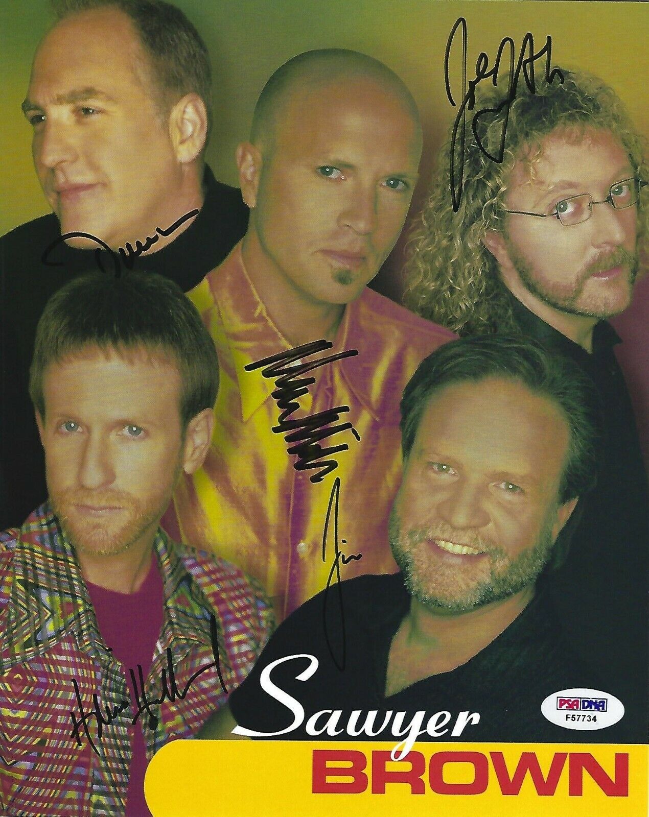 Sawyer Brown Band 5x Signed 8x10 Photo Poster painting PSA/DNA COA Mark Miller Picture Autograph