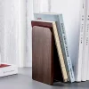 Black walnut solid wood bookends office study desktop organizing bookends