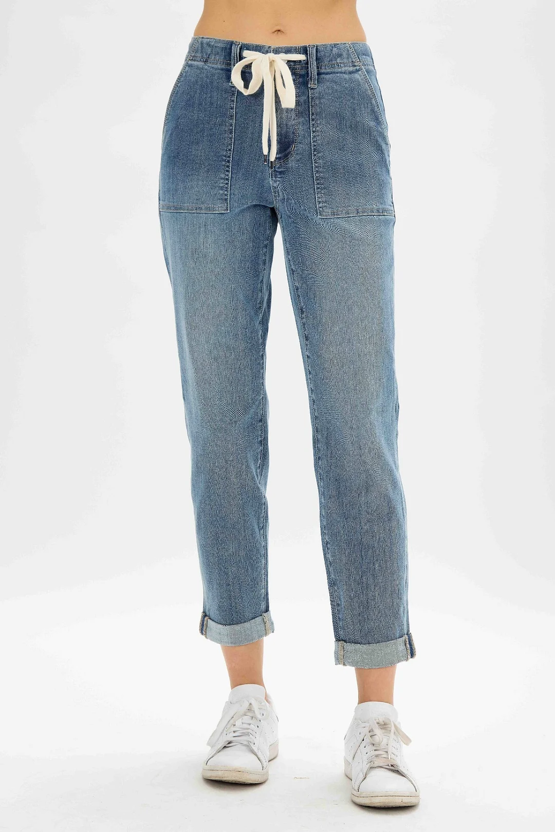 Judy Blue Pull On Denim Joggers (Buy 2 Free Shipping)