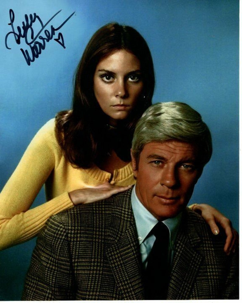 Lesley ann warren signed autographed w peter graves mission impossible Photo Poster painting