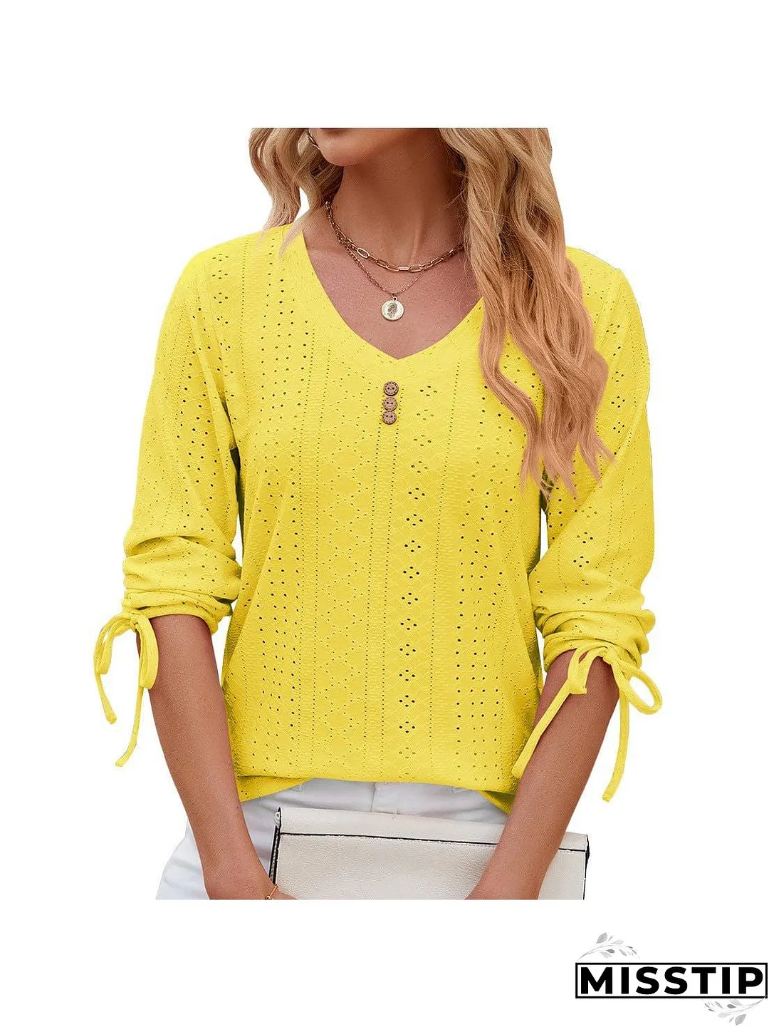 Short Sleeve Mock Neck T-Shirt with Side Slits