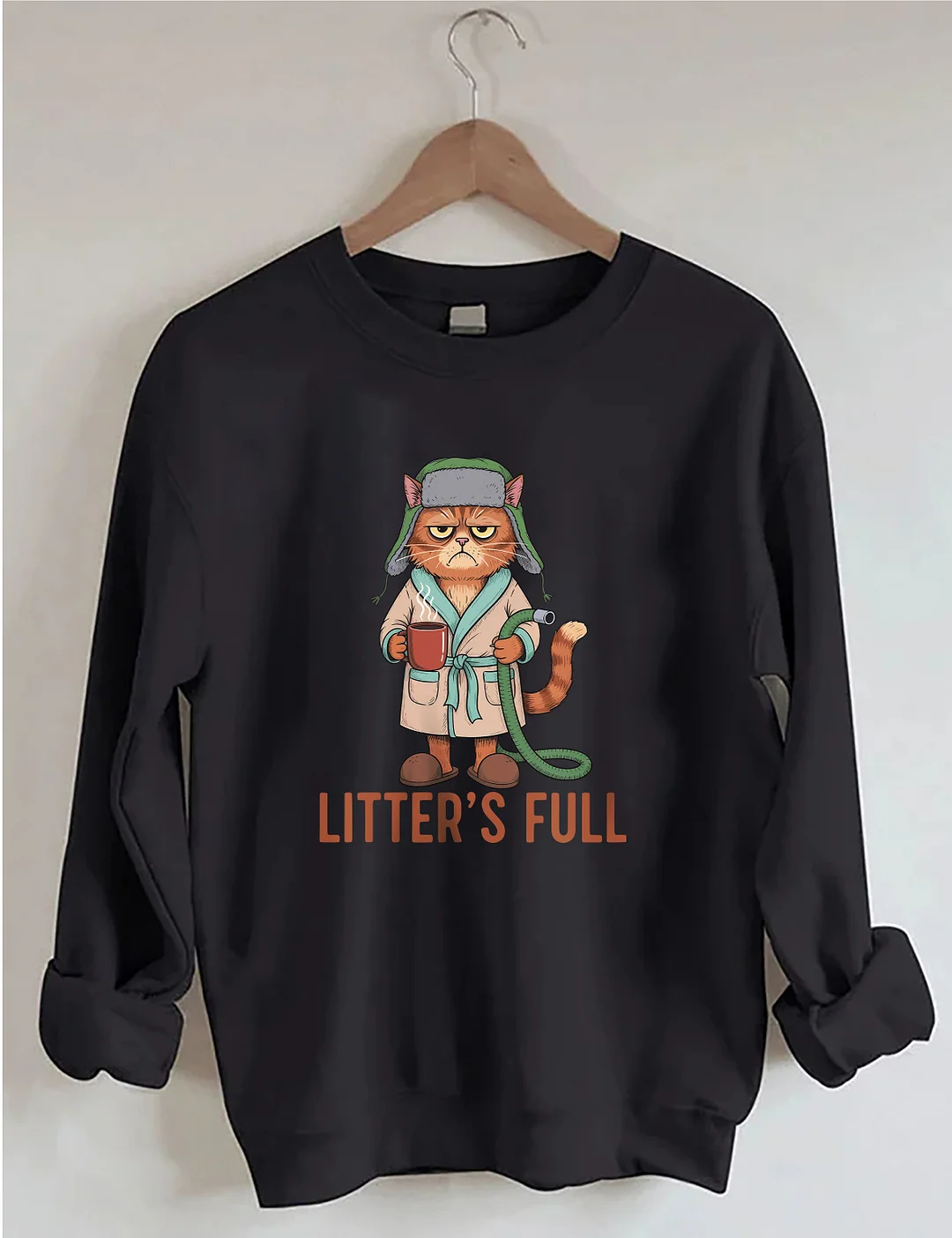 Litters Full Funny Cat Sweatshirt