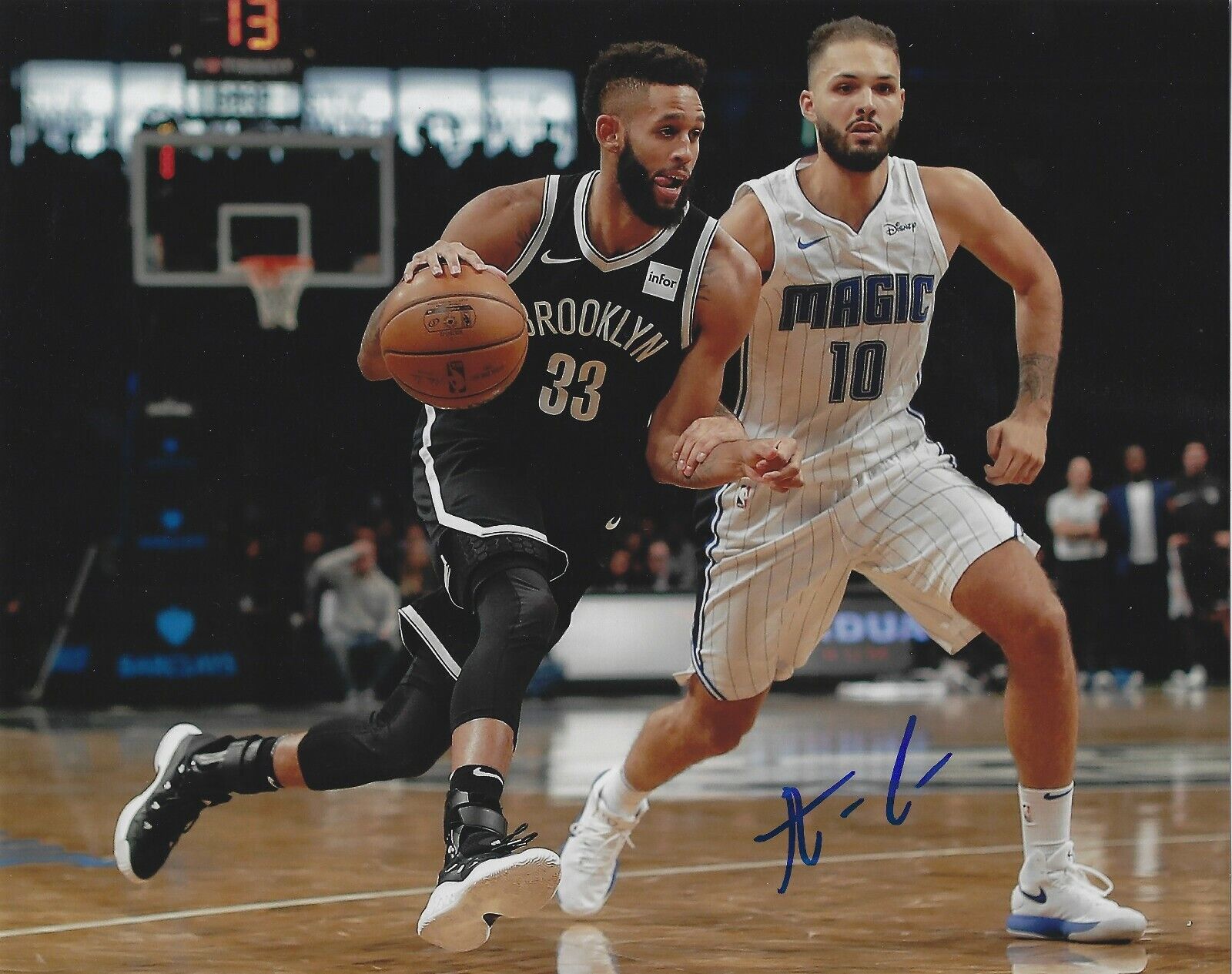 Signed 8x10 ALLEN CRABBE Brooklyn Nets Autographed Photo Poster painting w/COA