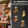 10PCS DIY Pearl Diamond Painting Christmas Fridge Magnets, Sparkling Rhinestone Refrigerator Magnet Craft Kit for Home Decor & Gifts