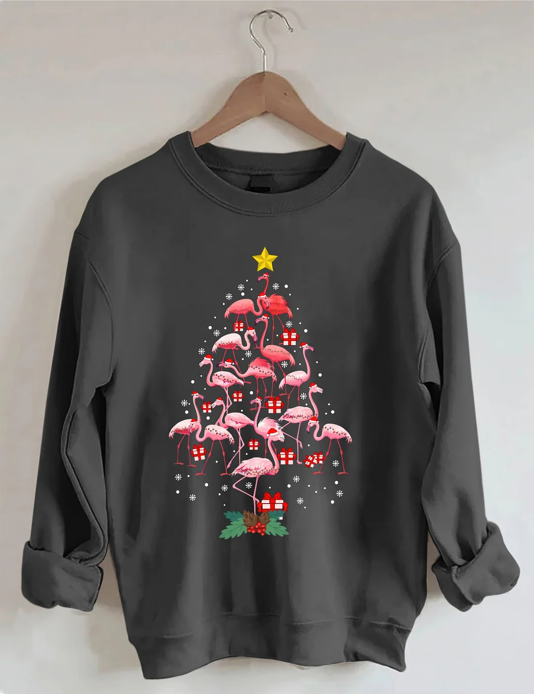 Funny Flamingo Christmas Sweatshirt