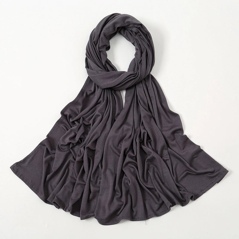 Hot New Solid Color Mercerized Cotton Jersey Scarf Soft Scarf Spot