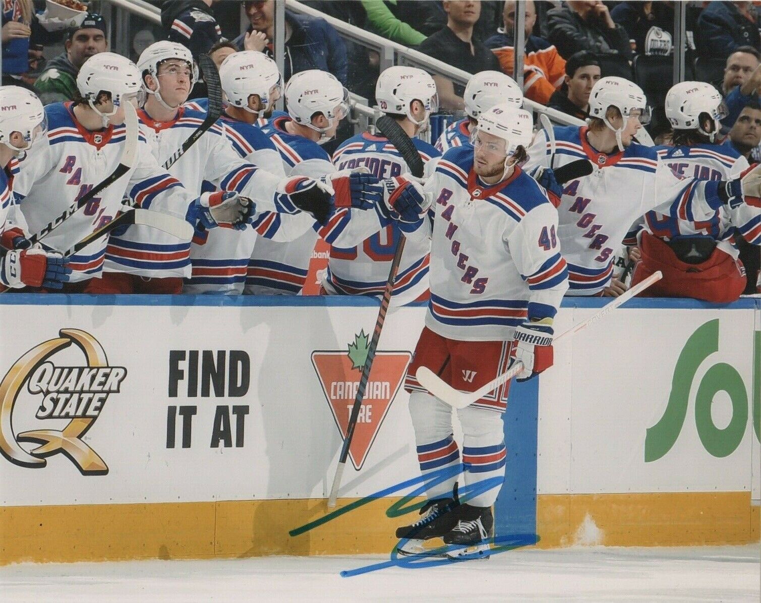 New York Rangers Brendan Lemieux Autographed Signed 8x10 NHL Photo Poster painting COA