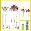 2pcs Crystal Light Catcher Diamond Painting Bee Suncatcher Hanging Kits
