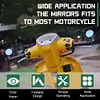 1 Pair 7/8 Motorcycle Bar End Mirror Motorcycle Handle Bar End Rearview Mirrors