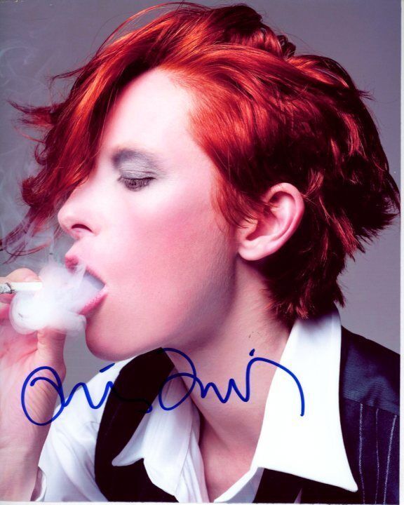 TILDA SWINTON Signed Autographed SMOKING Photo Poster painting