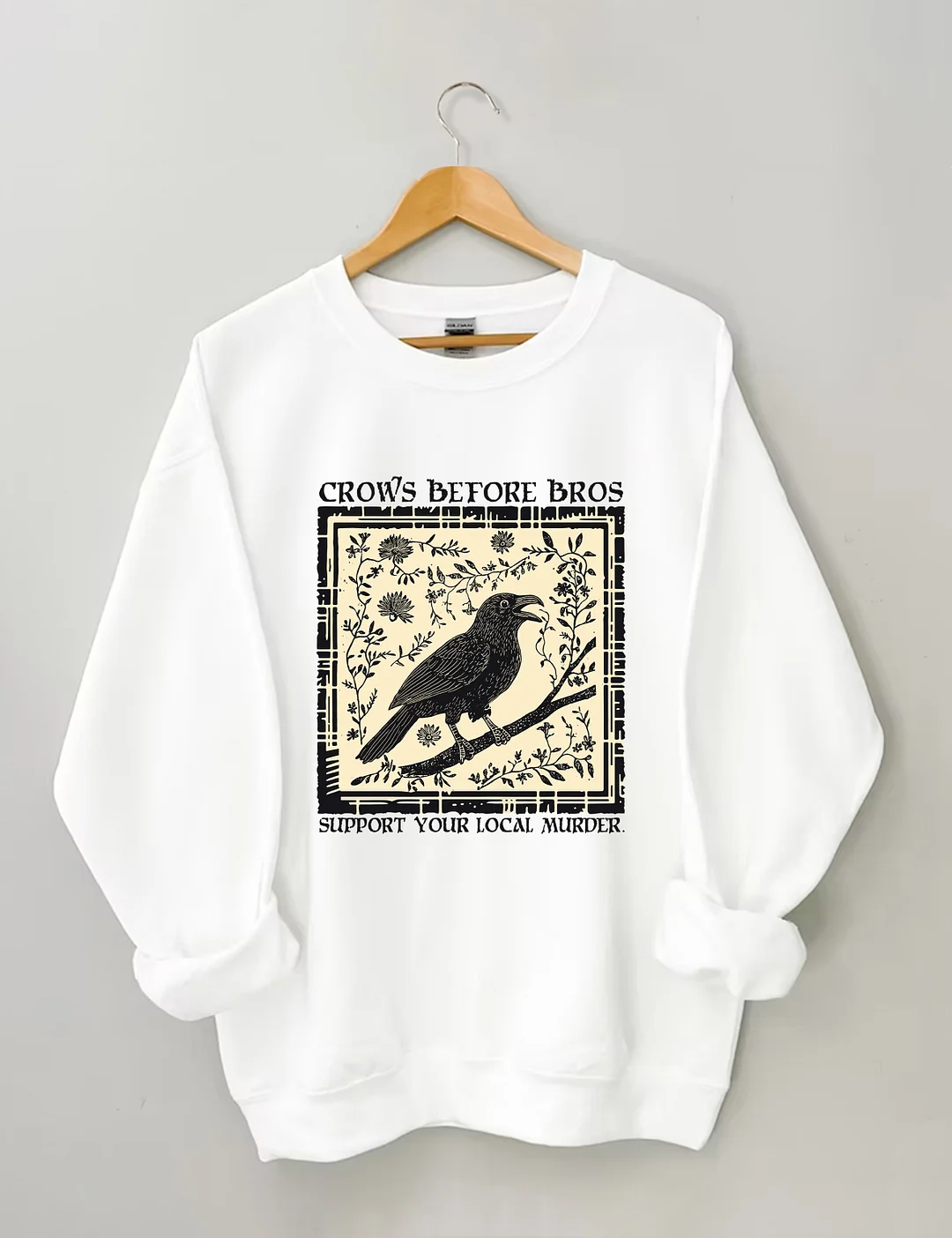 Funny Crows Before Bros Sweatshirt