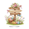 Diamond Painting Acrylic Easter Road Sign Diamond Painting Desktop Ornaments