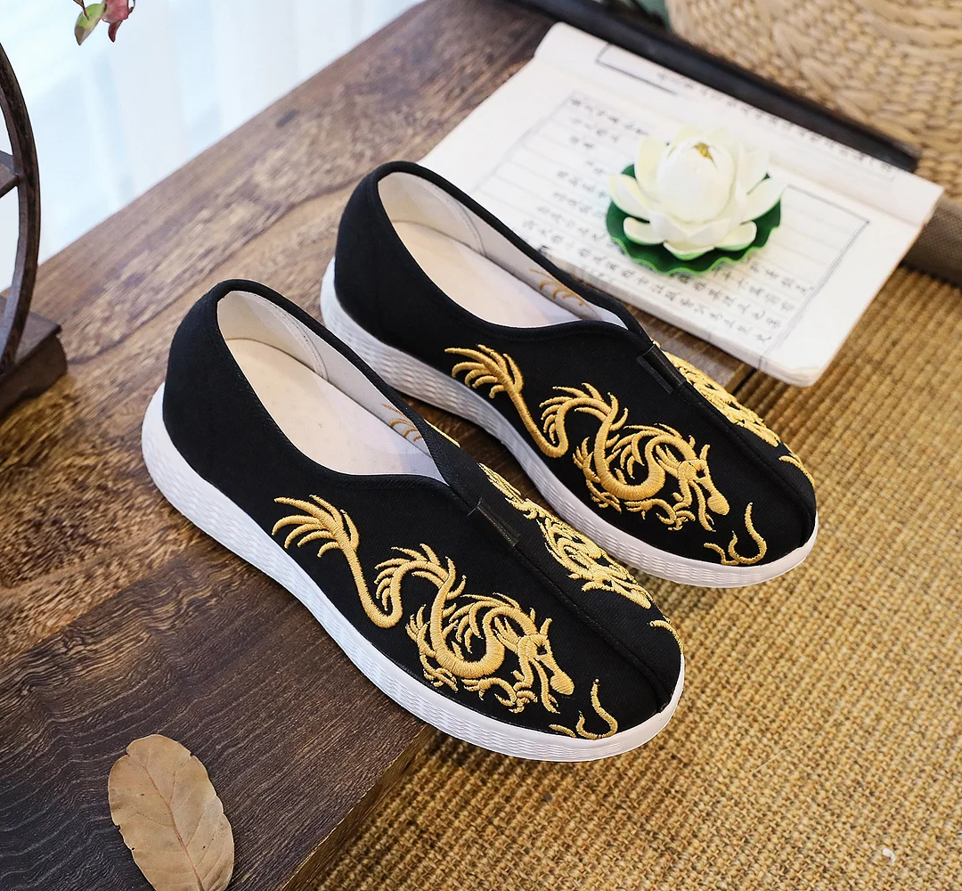 Colourp Colourp Men's Shoes Casual Cloth Shoes Father Shoes Fashion Three-Dimensional Relief Embroidered Soft Sole Walking Shoes Spring And Summer Style Men's Single Shoes