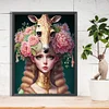Diamond Painting -DIY Round Drill Giraffe Girl
