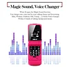 LONG-CZ J9 Pocket Flip Phone Bluetooth Dial 0.66 Inch 2G GSM Mobile Phone Supports Multiple Languages