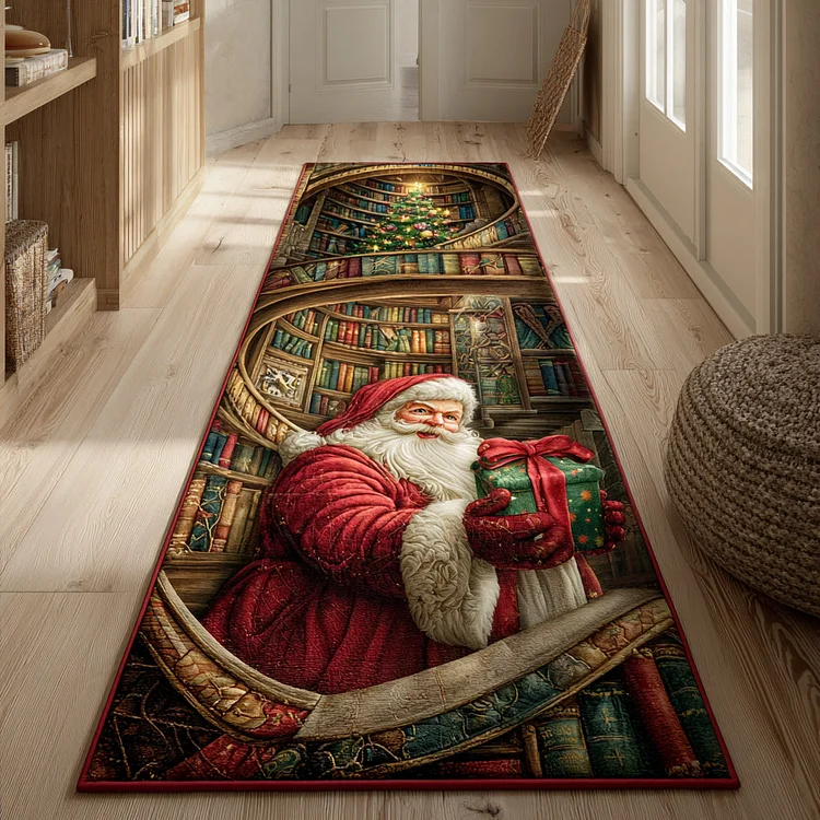 Scroll Santa Claus Runner Carpet NCU0HH1269