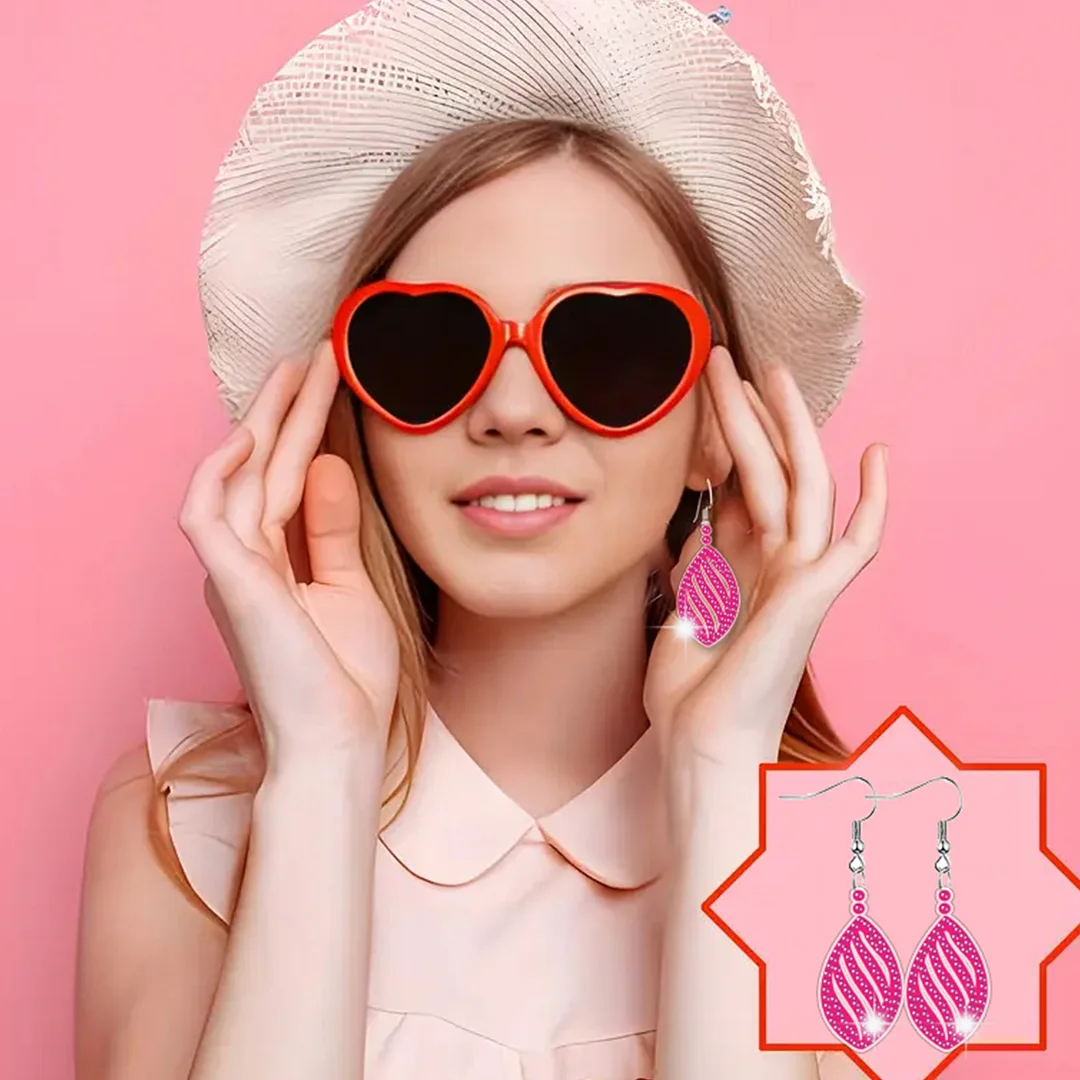 12 Pairs Special Diamond Painting Earrings DIY Diamond Art Earrings for Adults