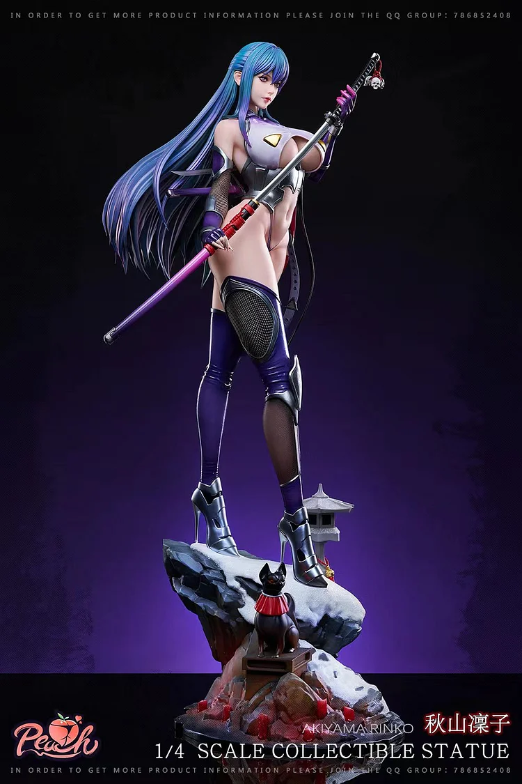 PRE-ORDER Peach Studio - Taimanin Rinko Akiyama 1/4 Statue(GK) (Adult 18+)-
