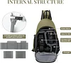 BAIGIO Multifunktional Kamerarucksack Kamera Sling Brusttasche Kameratasche Spiegelreflex Fotorucksack Wasserabweisend Fototasche Kamera Rucksack Tasche für Objektiv Canon Sony Nikon SLR DSLR