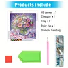 Bouquet speziell geformter 5D DIY Teilbohrer Diamanten Punkte Edelsteinkunst-Kits f&uuml;r Erwachsene Anf&auml;nger Wohnkultur Diamanten Gem&auml;lde Edelsteinkunst 