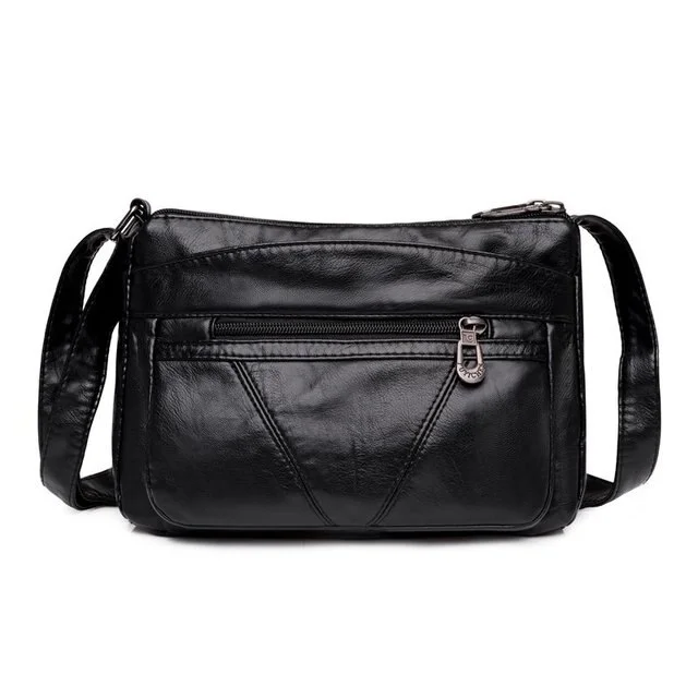 Pongl bolso mujer Women Shoulder Bag Pu Leather Crossbody Bag Brand Soft Female Purse Vintage Luxury Handbag Lady's Mochila
