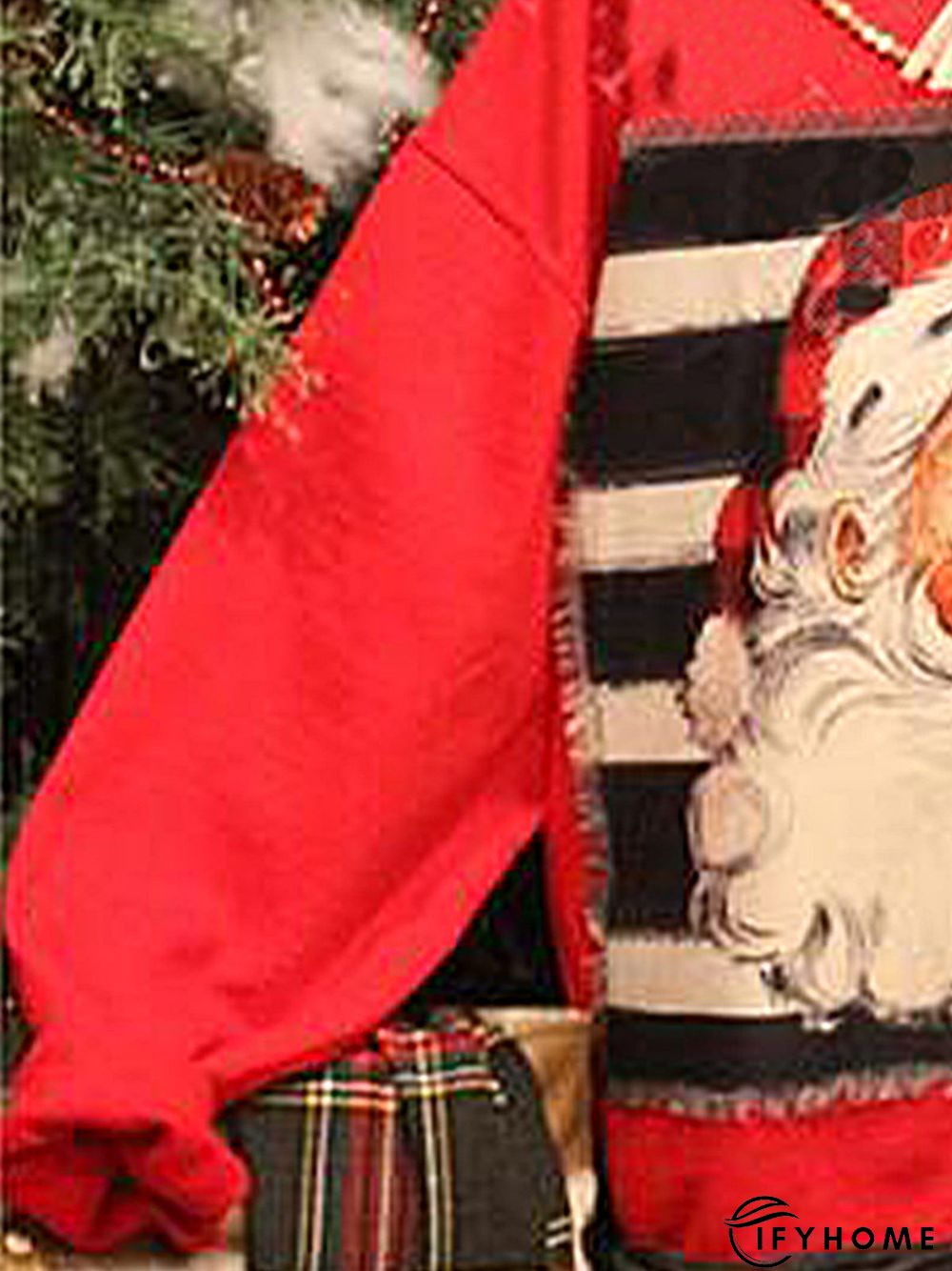 Christmas loose long sleeve printed Sweatshirt | IFYHOME