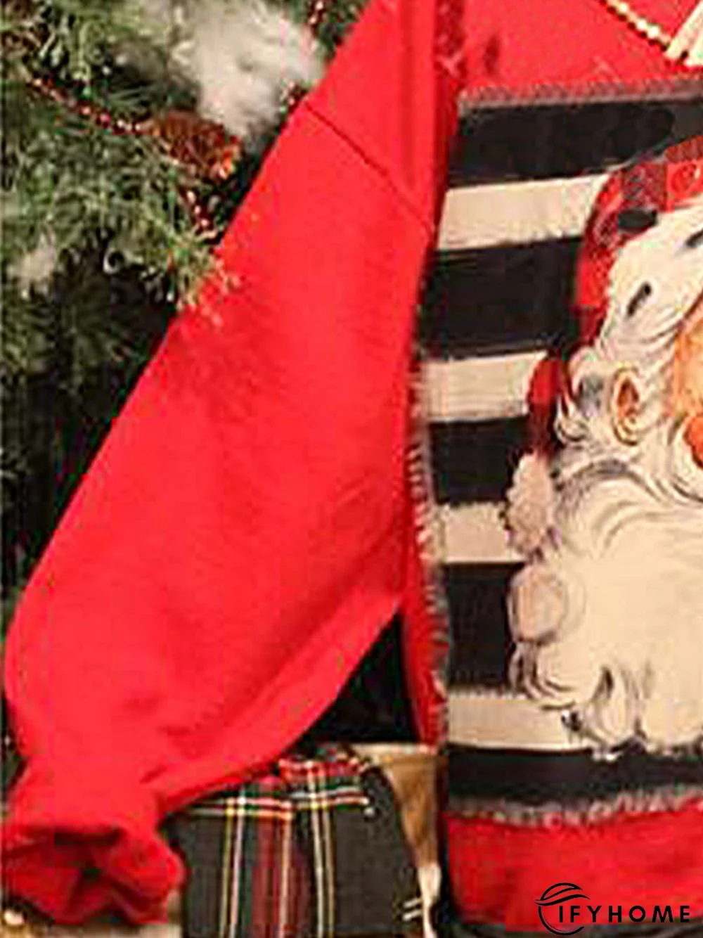 Christmas loose long sleeve printed Sweatshirt | IFYHOME