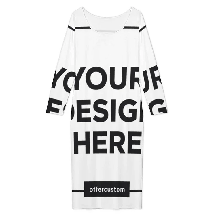 Personalized Design Long Sleeved Dress