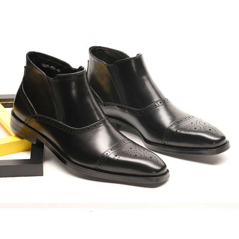 Brown Dress Boots Men Free Shipping