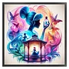 (Multi-Style) Disney Silhouette-Princess-11CT Stamped Cross Stitch 40*40cm
