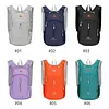 18L Lightweight Mountaineering Backpack with Reflective Strips & Chest Storage Bag Foldable Running Storage Knapsack Breathable Splash-Proof Hiking Nylon Pouch Hiking Work Travel Camping Backpacks